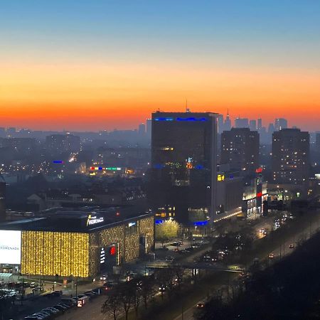 Apartament Skyscrapper Z Widokiem Na Panorame Warszawy Varsovia Exterior foto
